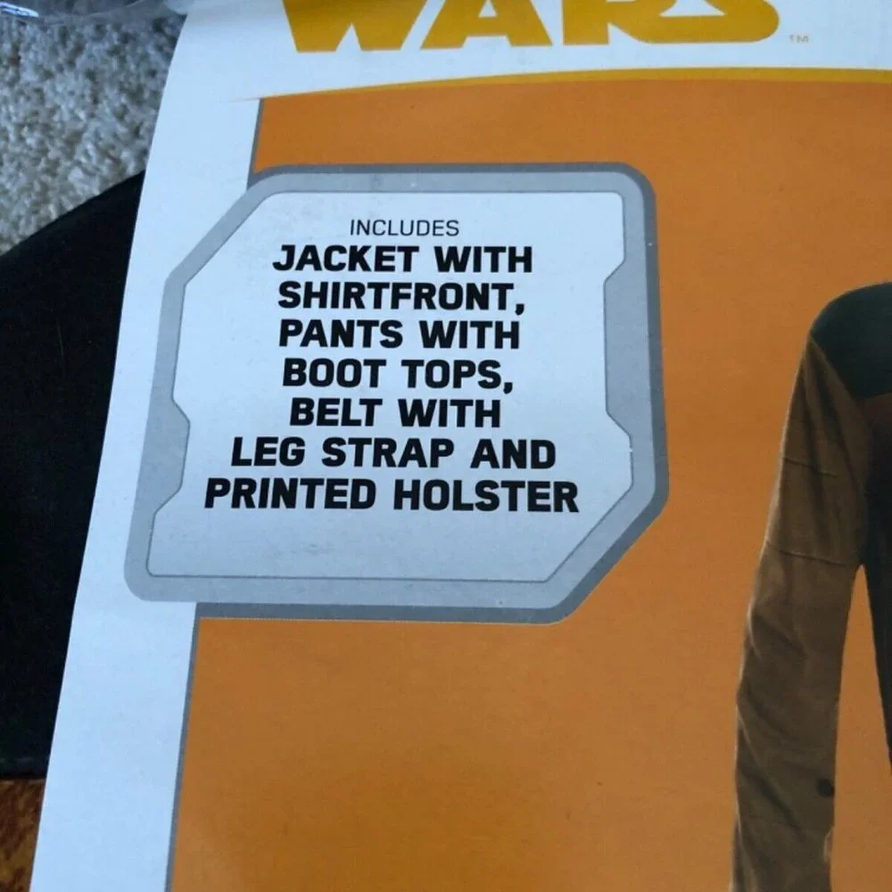 Disney STAR WARS HAN SOLO Child MEDIUM 8-10 Halloween Costume Rubie’s‎ NEW